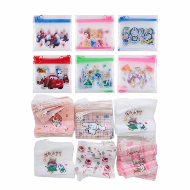 Cartoon Themed Zip Lock Pencil Case